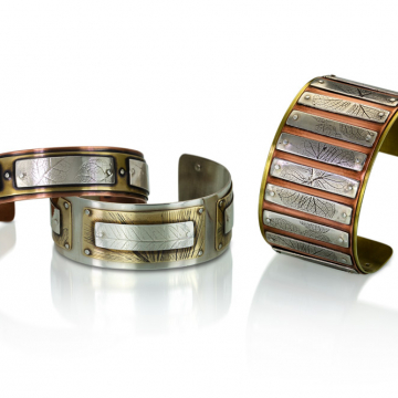 layered nature cuffs