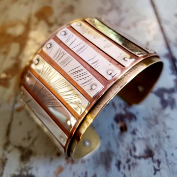 Large Nature Rivet Cuff