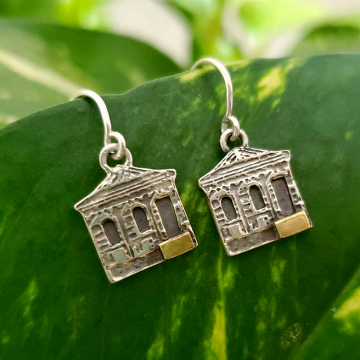 Small shotgun house earrings
