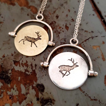 Deer Spinner Necklace